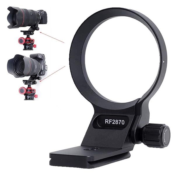 iShoot Metal Tripod Mount Ring for Canon RF 28-70mm f/2L USM - Arca-Swiss Quick Release Lens Support Holder
