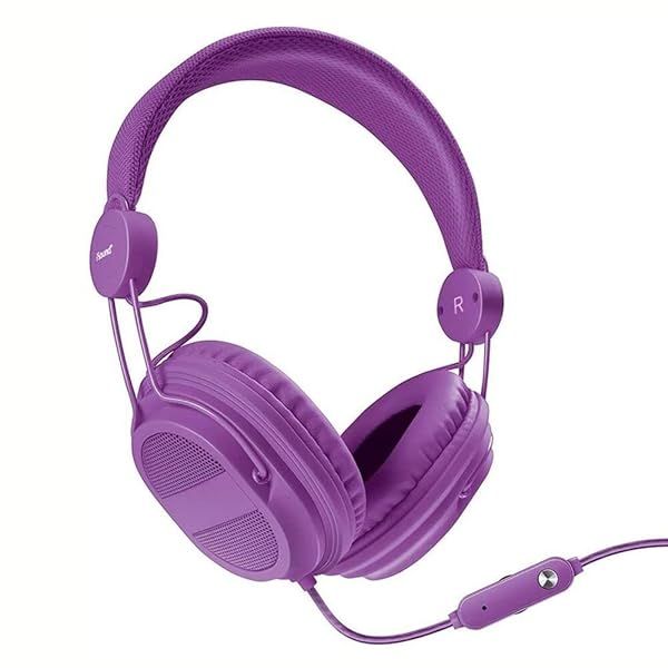 iSound DGHP-5540 Kid Friendly Headphones with Mic and Volume Control in Purple