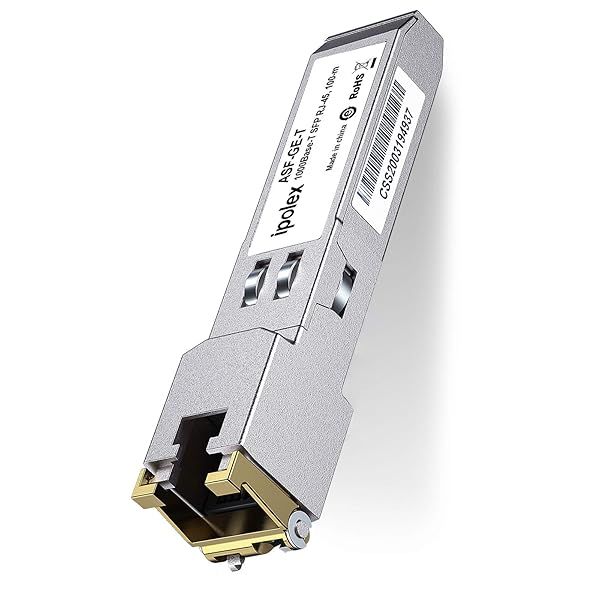 iPolex 1.25G SFP to RJ45 Copper Module 1000Base-T Ethernet Compatible with Cisco Meraki Ubiquiti Fortinet D-Link Netgear TP-Link
