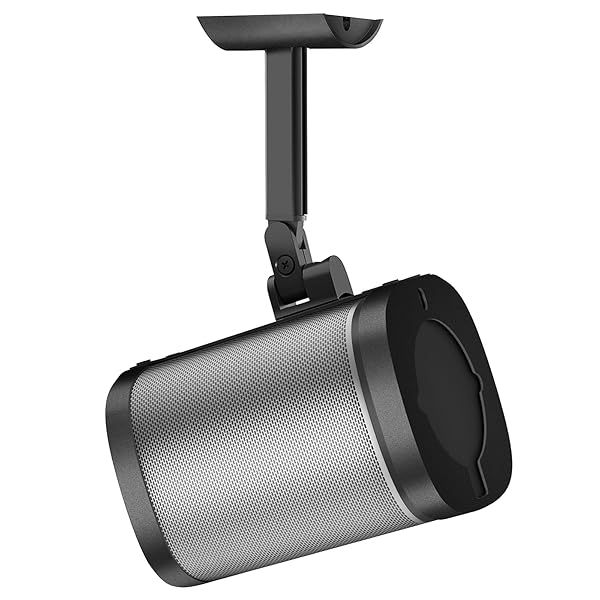 Notiela Speaker Wall & Ceiling Mount for Sonos One, One SL, Play:1 - Adjustable Swivel & Tilt Brackets in Black