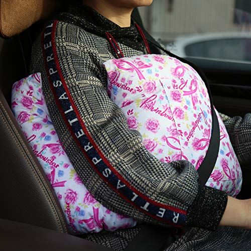 Rainbowstar Mastectomy Pillow: Post-Surgery Support for Breast Cancer Recovery & Healing (Rose Ribbon)