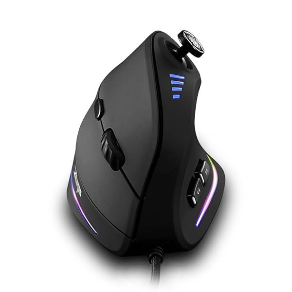 Zelotes Wired Gaming Mouse: 10,000 DPI, 11 Programmable Buttons, Ergonomic Design for PC & Laptop Gaming
