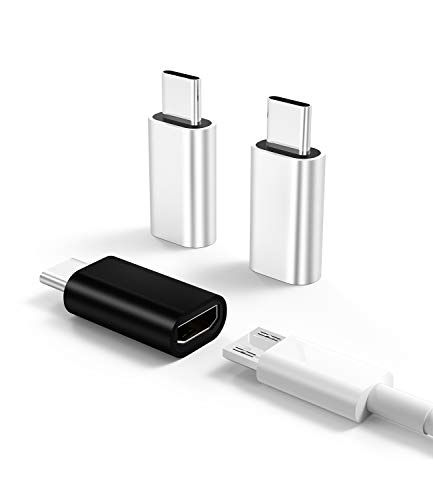 Zoyuzan 3-Pack USB C to Micro USB Adapters for Galaxy S7/S8/S9/S10 - Fast USB Type C to Micro USB Converter