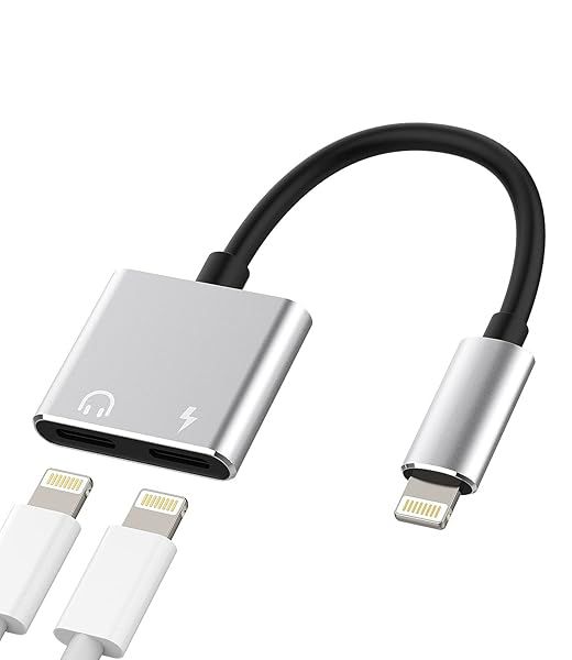 Zoyuzan Double Lightning Adapter: 4-in-1 Sync, Fast Charging & Sound Quality for Apple Devices