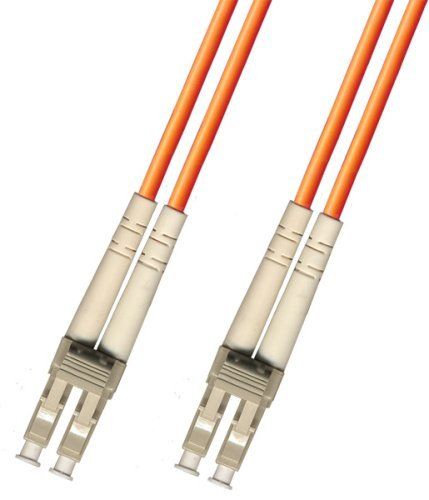 1 Meter Multimode Duplex Fiber Optic Cable (62.5/125) LC to LC - High-Speed Orange Connection
