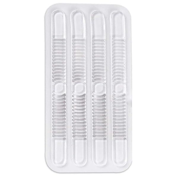 Clear Heel Grips Silicone Shoe Liner Strap Anti Slip Cushion Insert Pad for Women 10 Sheets 40 Pcs