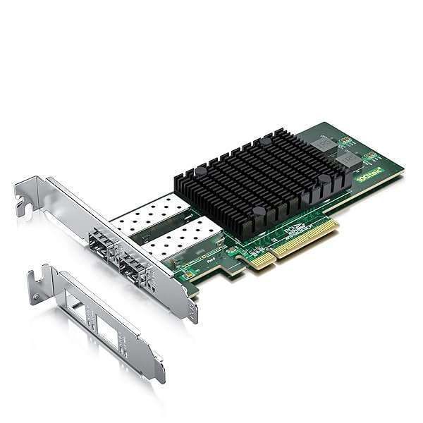 10Gtek 10Gb PCI-E NIC Card: Dual SFP+ Ports, Intel X710-BM2, Compatible with Windows/Linux/ESX - Compare to X710-DA2