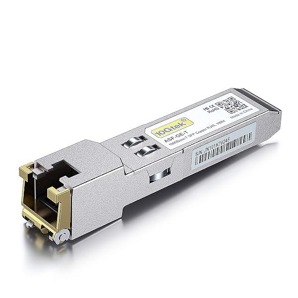 10Gtek 1.25G SFP-T Copper SFP Module for Cisco, Meraki, Fortinet & More - High-Speed RJ45 Transceiver