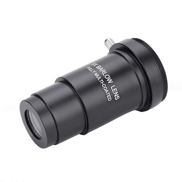 1.25 Inch Barlow Lens - 5X Magnification Multi-Coated Optical Lens for 31.7mm Telescopes