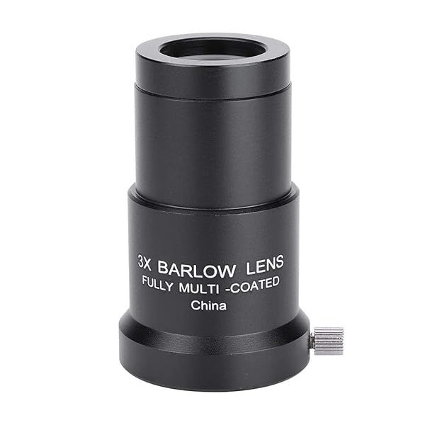 1.25-Inch Barlow Lens - 3X High Power Magnification for Astronomy Telescopes | Full Coated Eyepiece
