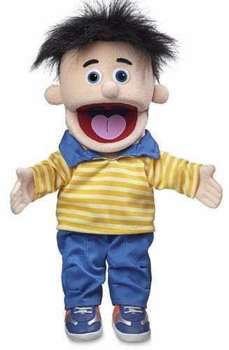 "14" Bobby Peach Boy Hand Puppet - Perfect for Kids' Playtime & Storytelling Fun!"