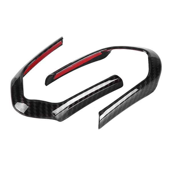 2 PCS Carbon Fiber Steering Wheel Trim for BMW F20 F22 F30 F32 F10 F06 F15 F16 - Stylish Car Decoration
