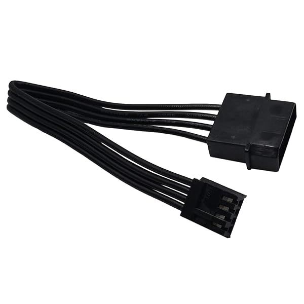 "COMeap 2-Pack LP4 to 3.5" Floppy Drive Power Adapter Cable - 7.5-inch Molex FDD Connector"