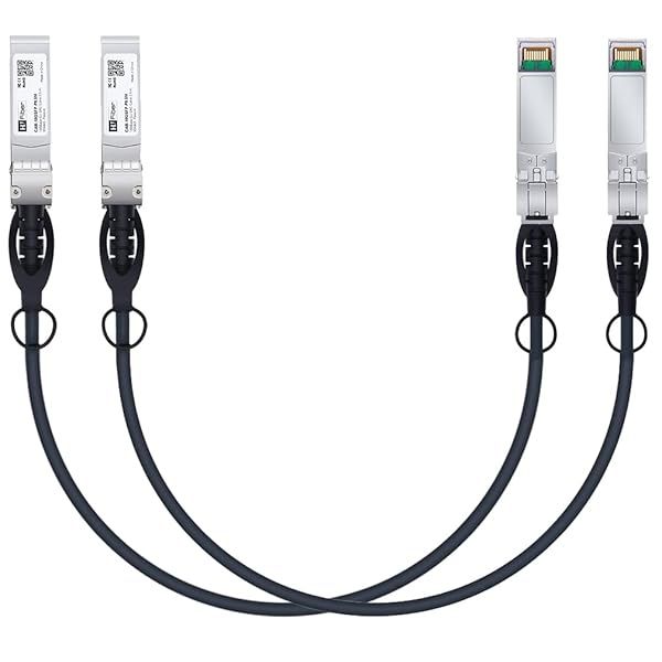2 Pack 10G SFP+ DAC 0.5M Passive Copper Cable for Cisco, Ubiquiti, Meraki & More
