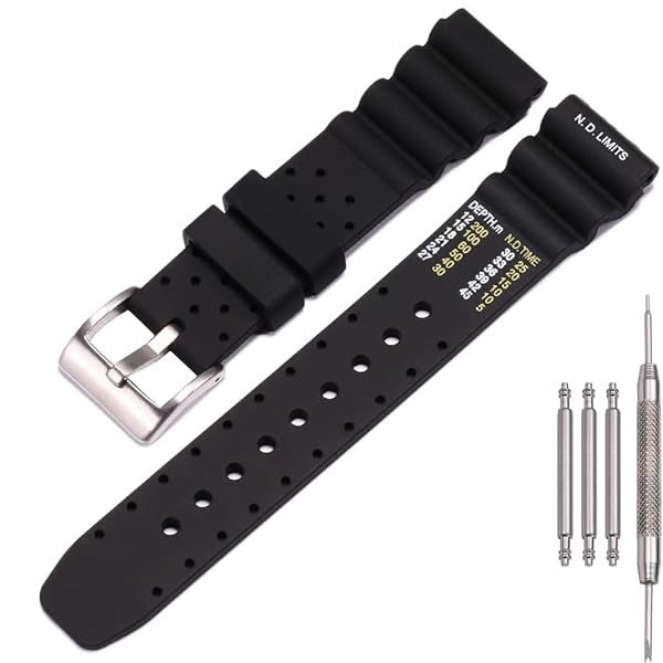 20mm Soft Silicone Strap for Citizen Hyper Aqualand Promaster Dive Watch - Waterproof Wristband Accessories