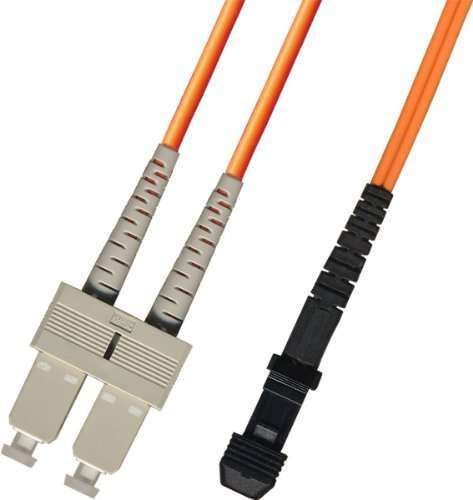 2M Multimode Duplex Fiber Optic Cable (62.5/125) - MTRJ to SC Connector for High-Speed Networking