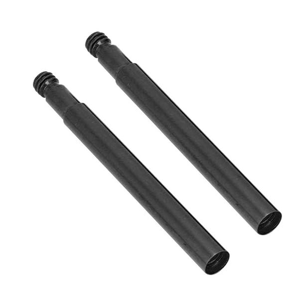 2Pcs Aluminum Alloy Valve Extender for Road Tires - Black Tire Accessories