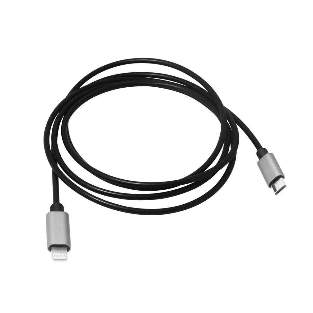 iOS 17 MicroUSB OTG Cable for Shure MV5, MV51, MV88+ | 1.5m Compatible with iPhone 14, 13, 12, SE, 8 - AMV-LTG15 Replacement