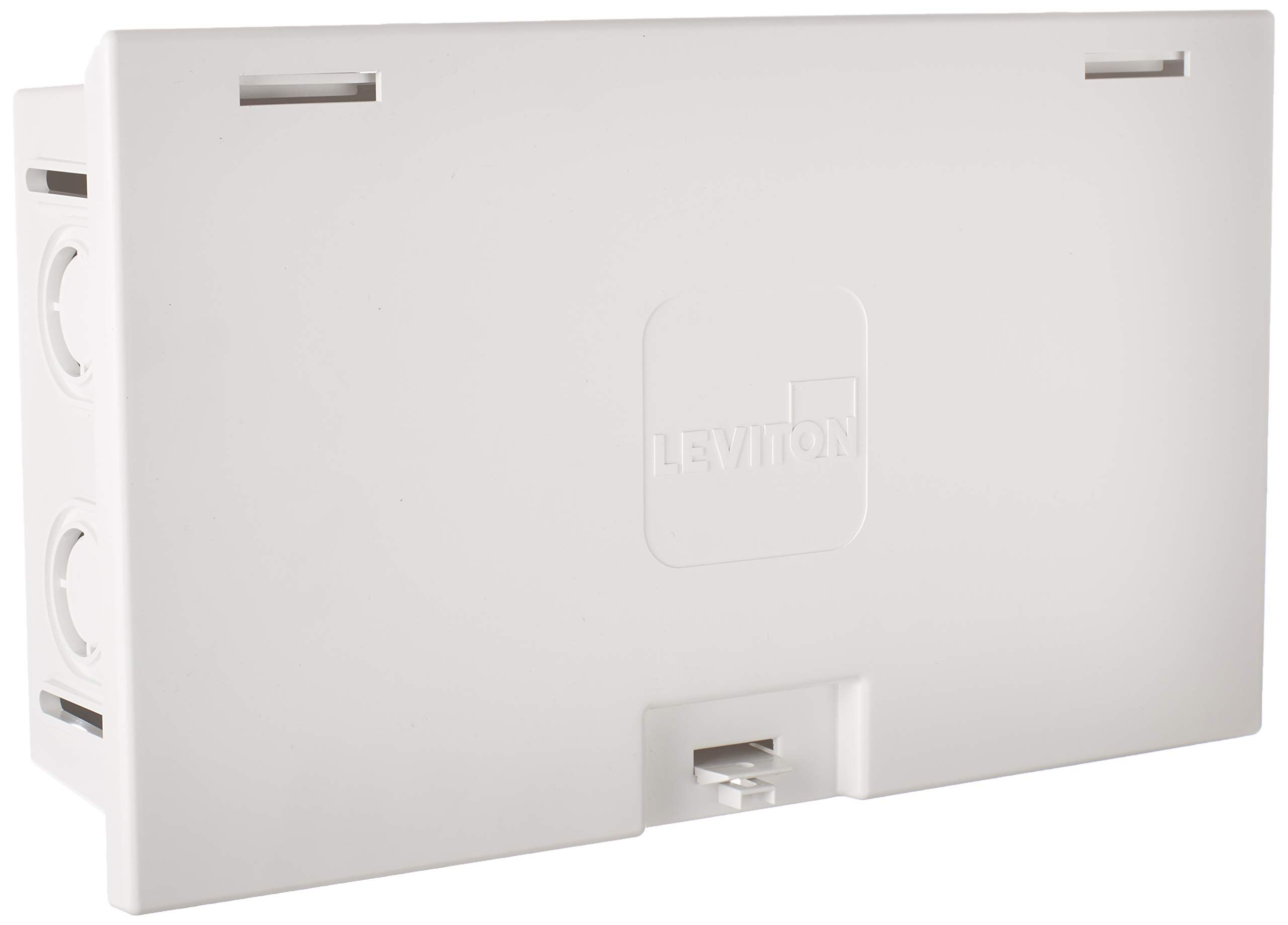 "Leviton 47605-MDU Compact Media Enclosure 9.01" - White Structured Media Solution"