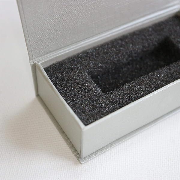 4 Magnetic USB Presentation Gift Boxes in Silver Grey - Perfect for Weddings & Photography Gifts