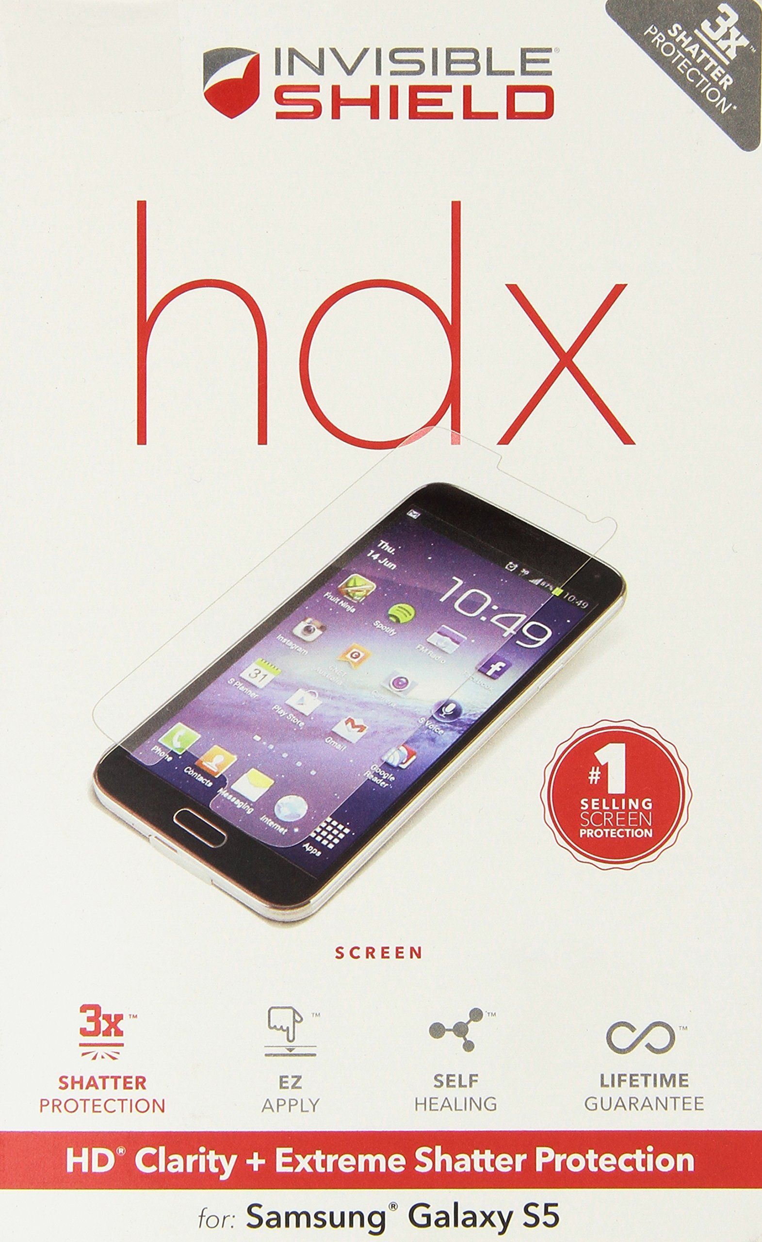 ZAGG InvisibleShield HDX for Samsung Galaxy S5: Ultimate Screen Protection