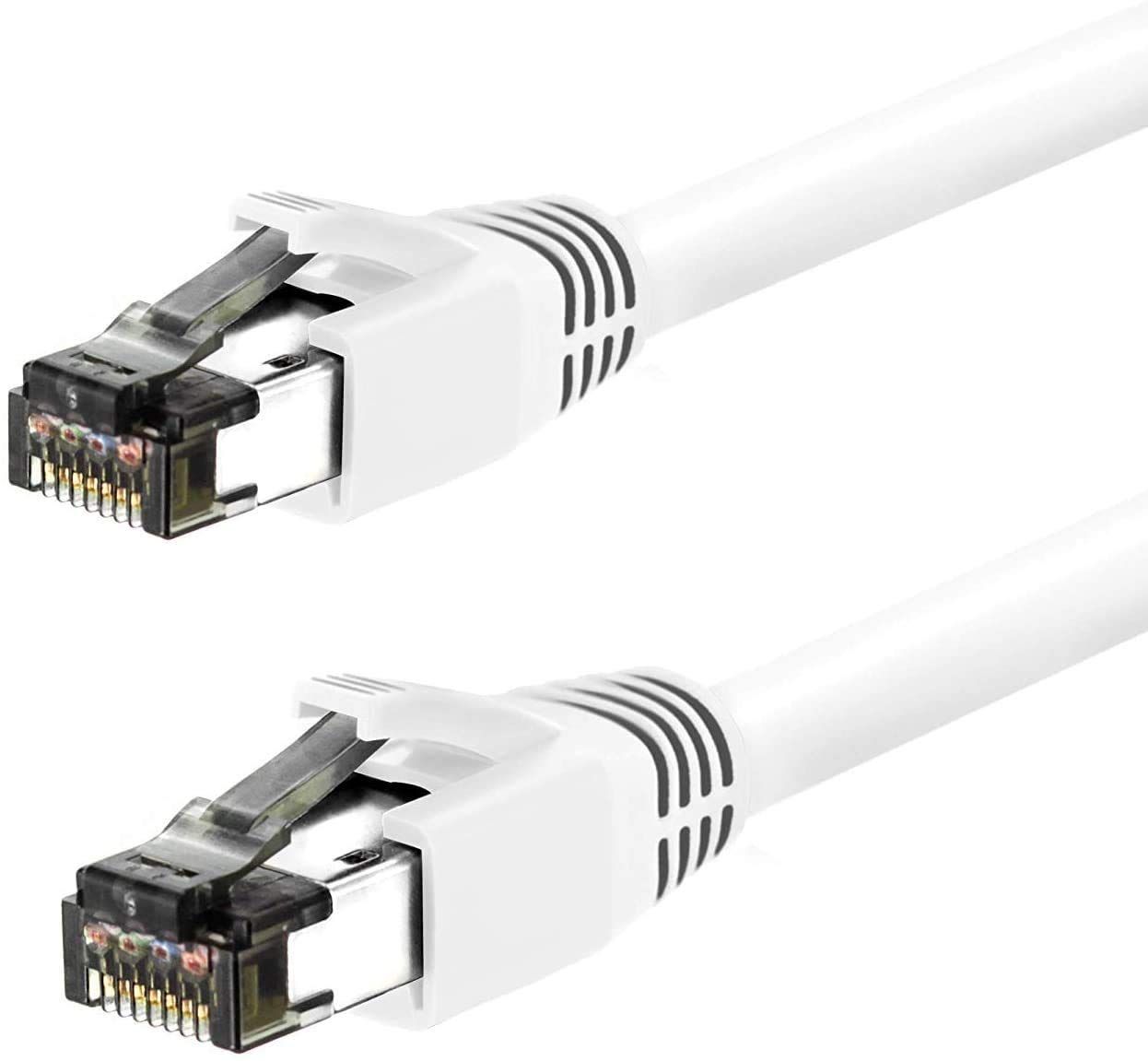 High-Speed Nippon Labs Cat8 35FT Ethernet Cable - 40Gbps, Weatherproof, Ideal for PS4, PS5, Xbox, Router & More