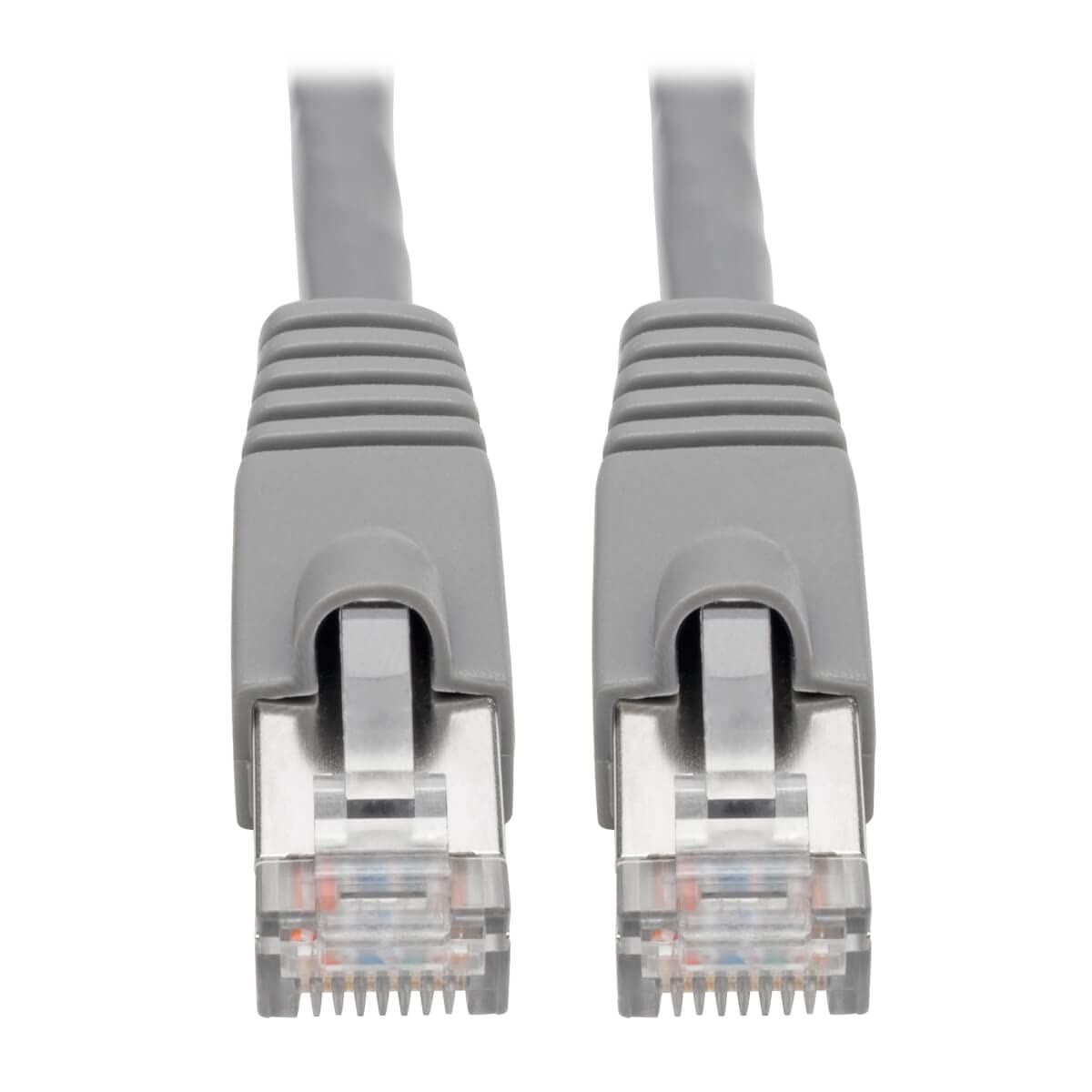 Tripp Lite Cat6a 10G Ethernet Cable - 2ft Snagless STP RJ45 Network Patch Cable (Gray) with Warranty