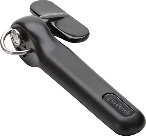 Good Cook Safe Cut Manual Can Opener - No Sharp Edges, Easy to Use, Black Design