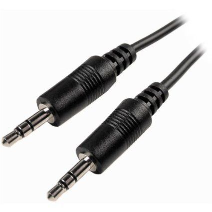 Buy Cables Unlimited AUD-1100-25-2PK: 25ft Male to Male 3.5mm Stereo Cable (2-Pack) - High-Quality Black Audio Cables