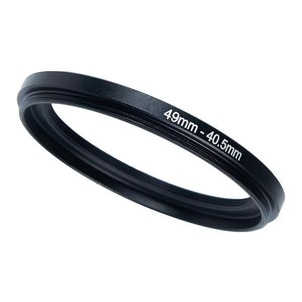 49mm to 40.5mm Step-Down Ring Filter Adapter - Metal UV ND CPL Compatible with All Brands