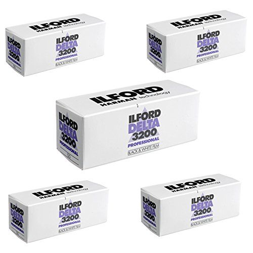 Buy 5 Rolls of Ilford Delta 3200 Professional Black & White Film 120 - ISO 3200 for Stunning Photography