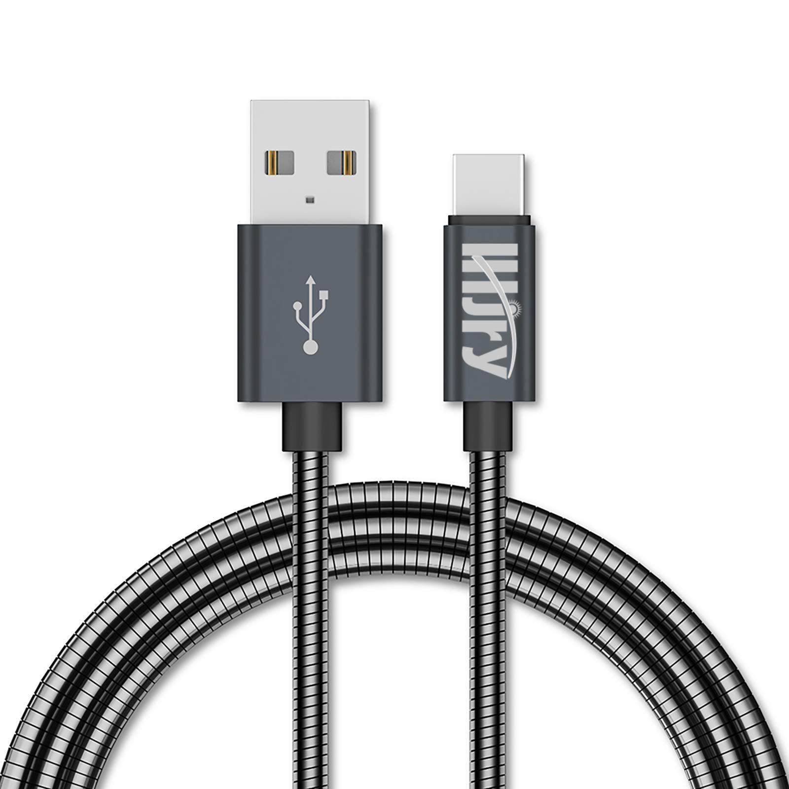 Durable 6.6ft USB Type C Cable 2 Pack - Fast Charging for Samsung Galaxy S21, S20+, Note, PS5 & More