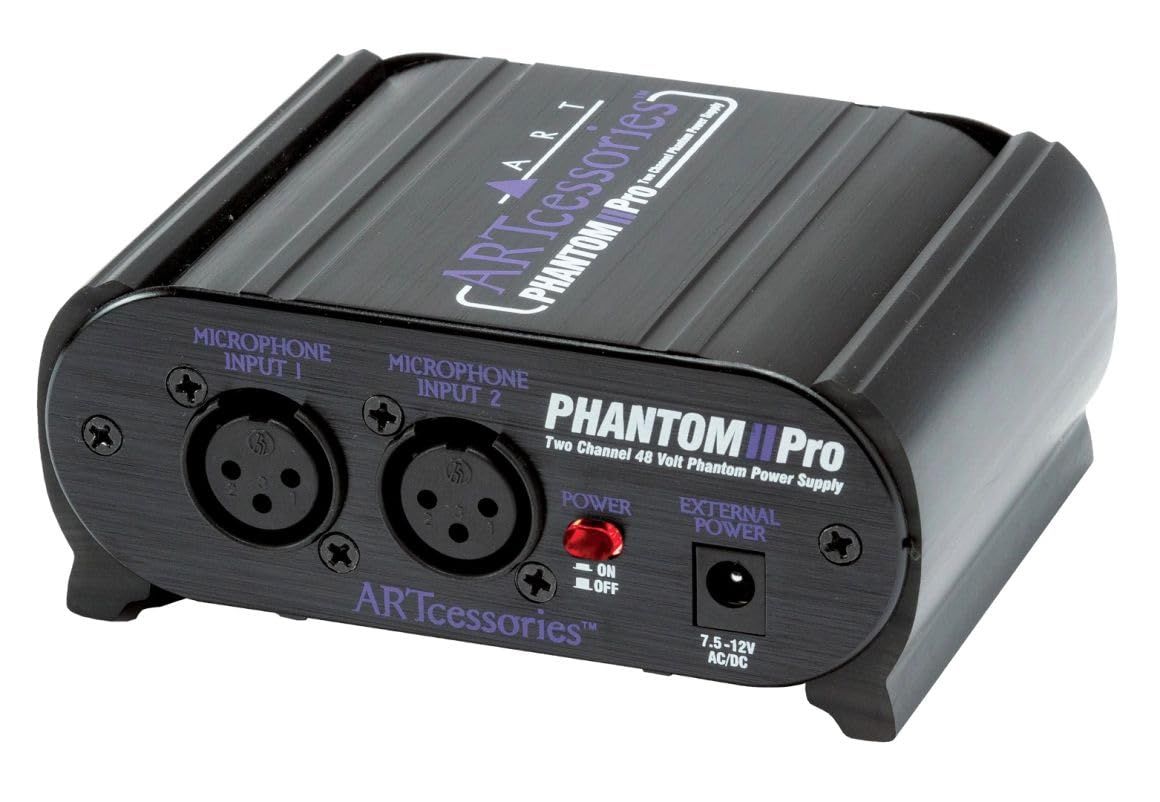 ART Phantom II Pro: 2-Channel 48V Phantom Power Supply for Superior Audio Performance