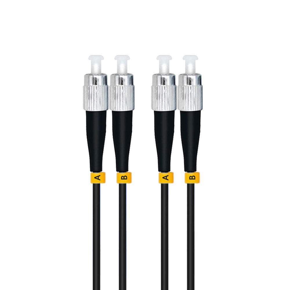 Jeirdus 50M LC to SC 10G OM3 Outdoor Armored Duplex Fiber Optic Cable Jumper - 50/125 Multimode Patch Cord (165ft)