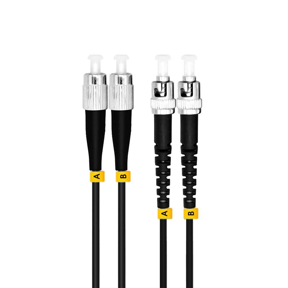 Jeirdus 10M LC to FC 10G OM3 Outdoor Armored Duplex Fiber Optic Cable Jumper - High-Speed 33FT Multimode Patch Cord