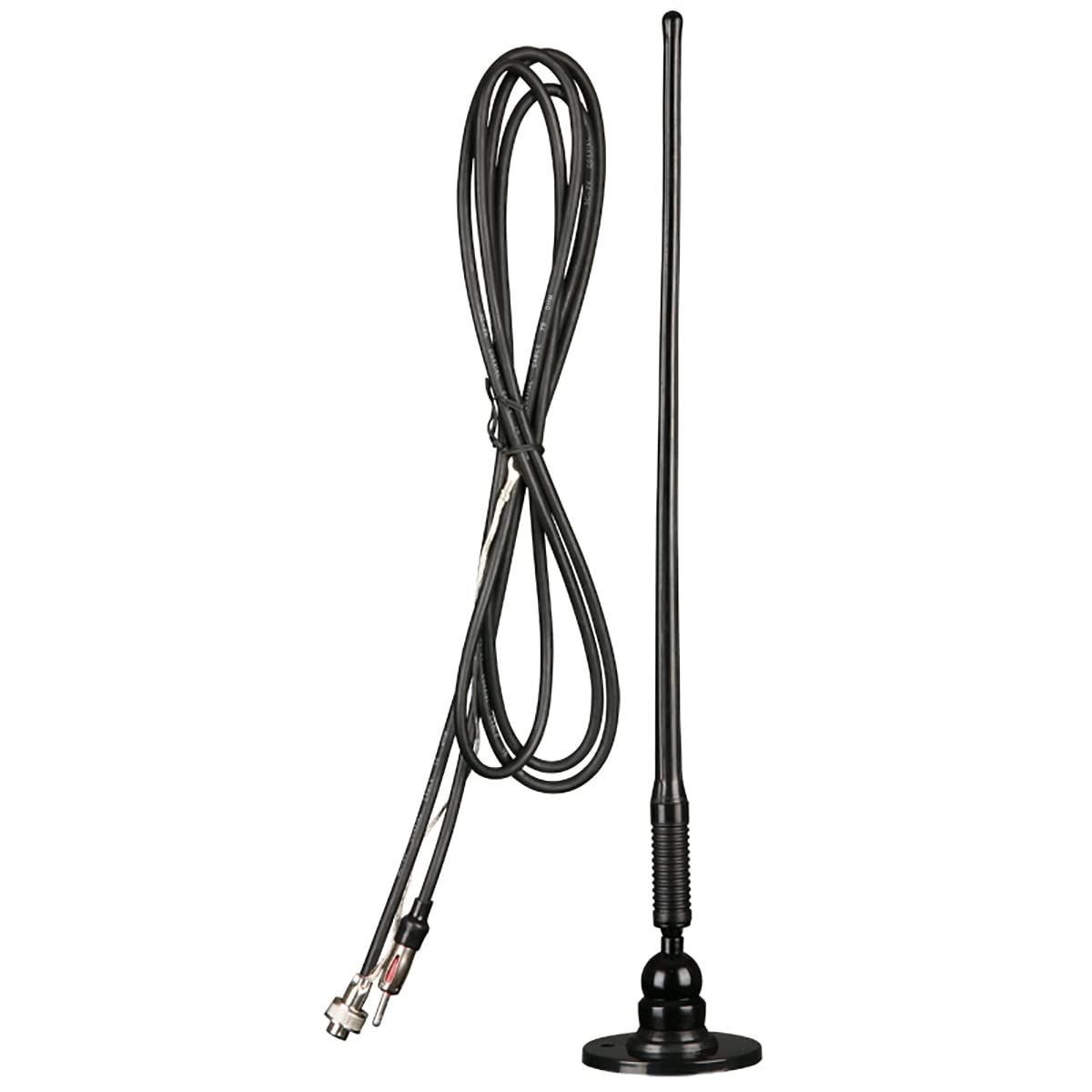 Metra 44-US01R Rubber Antenna - Versatile Side/Top Mount, Sleek Black Design for Optimal Reception