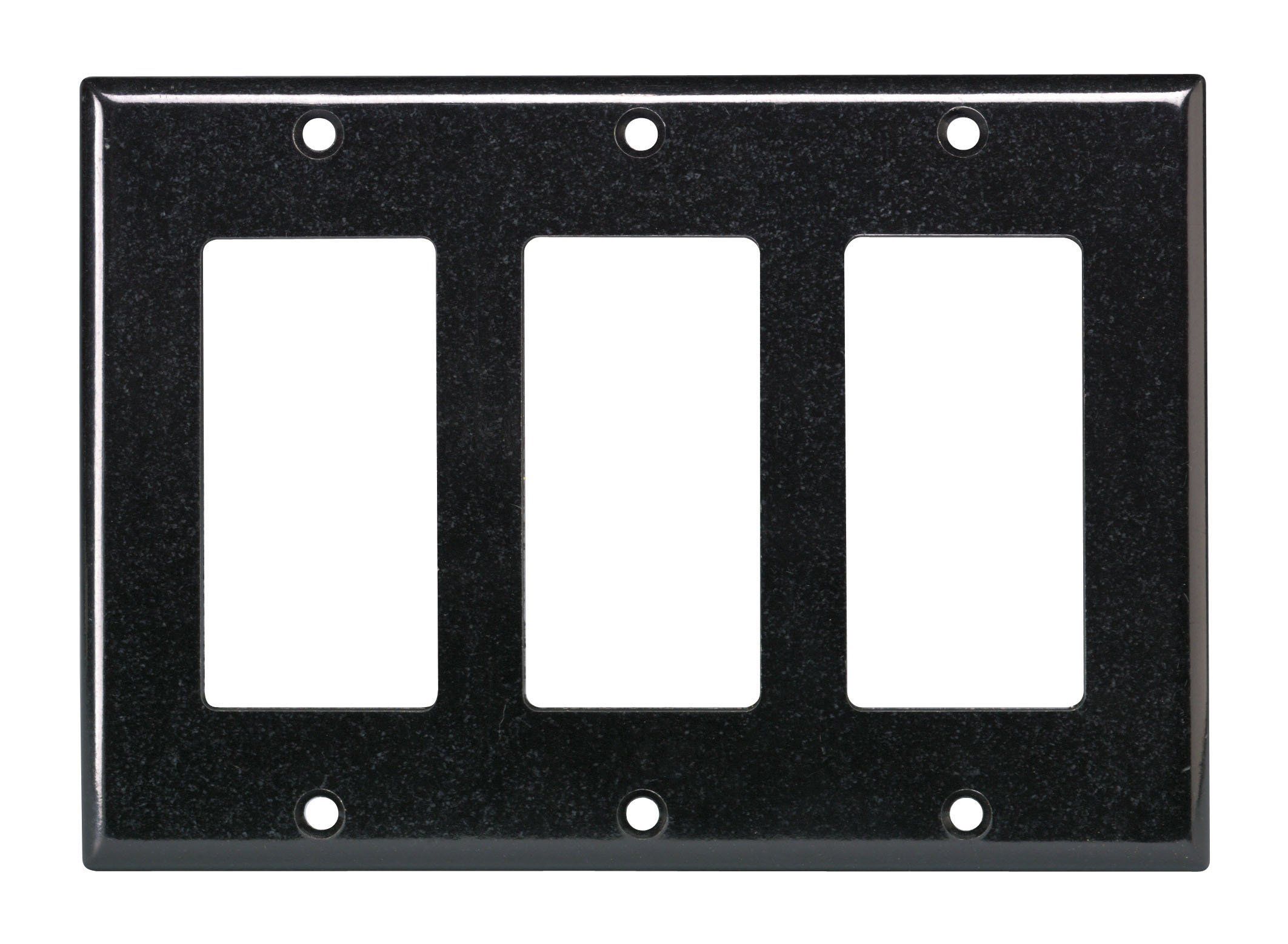 Leviton 004-80411-00E Triple Gang Wall Plate - Durable, Stylish & Easy to Install