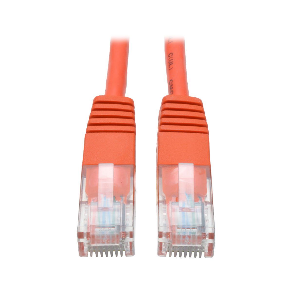 Tripp Lite Cat5e 350MHz 14-ft Molded Patch Cable (RJ45 M/M) - Orange | High-Speed Networking Solution