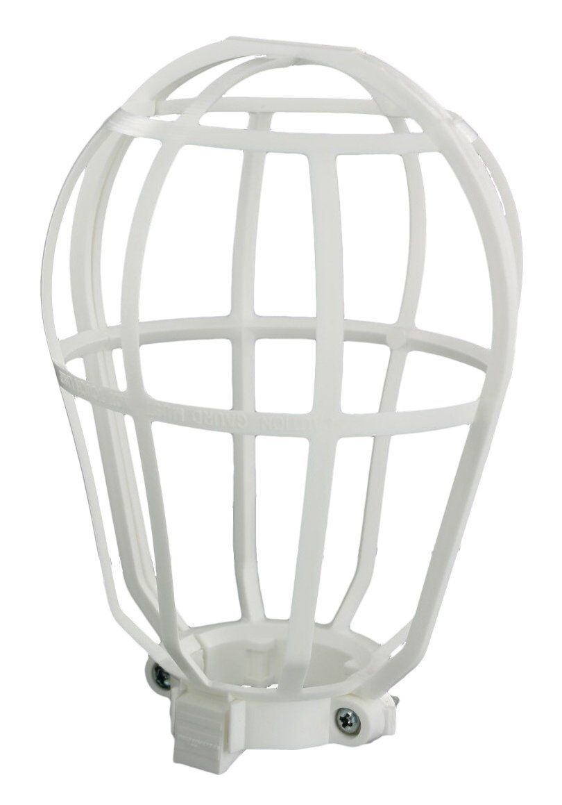 Leviton 12200-W Ceiling Lampholder Replacement Guard - Durable White Cover