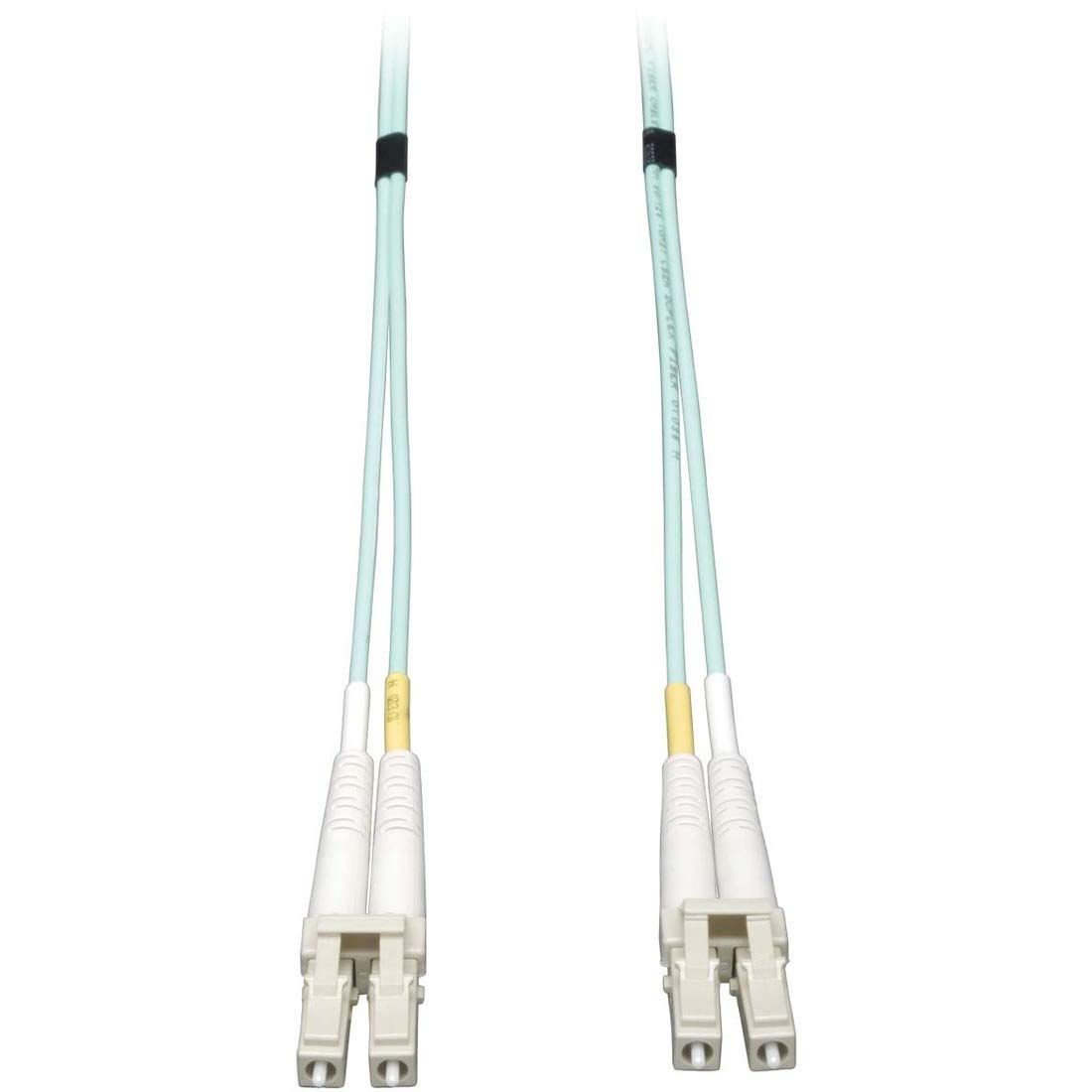 Tripp Lite 10Gb OM3 LSZH Fiber Patch Cable 2M (6ft) LC/LC - Aqua, High-Speed Duplex for Reliable Networking
