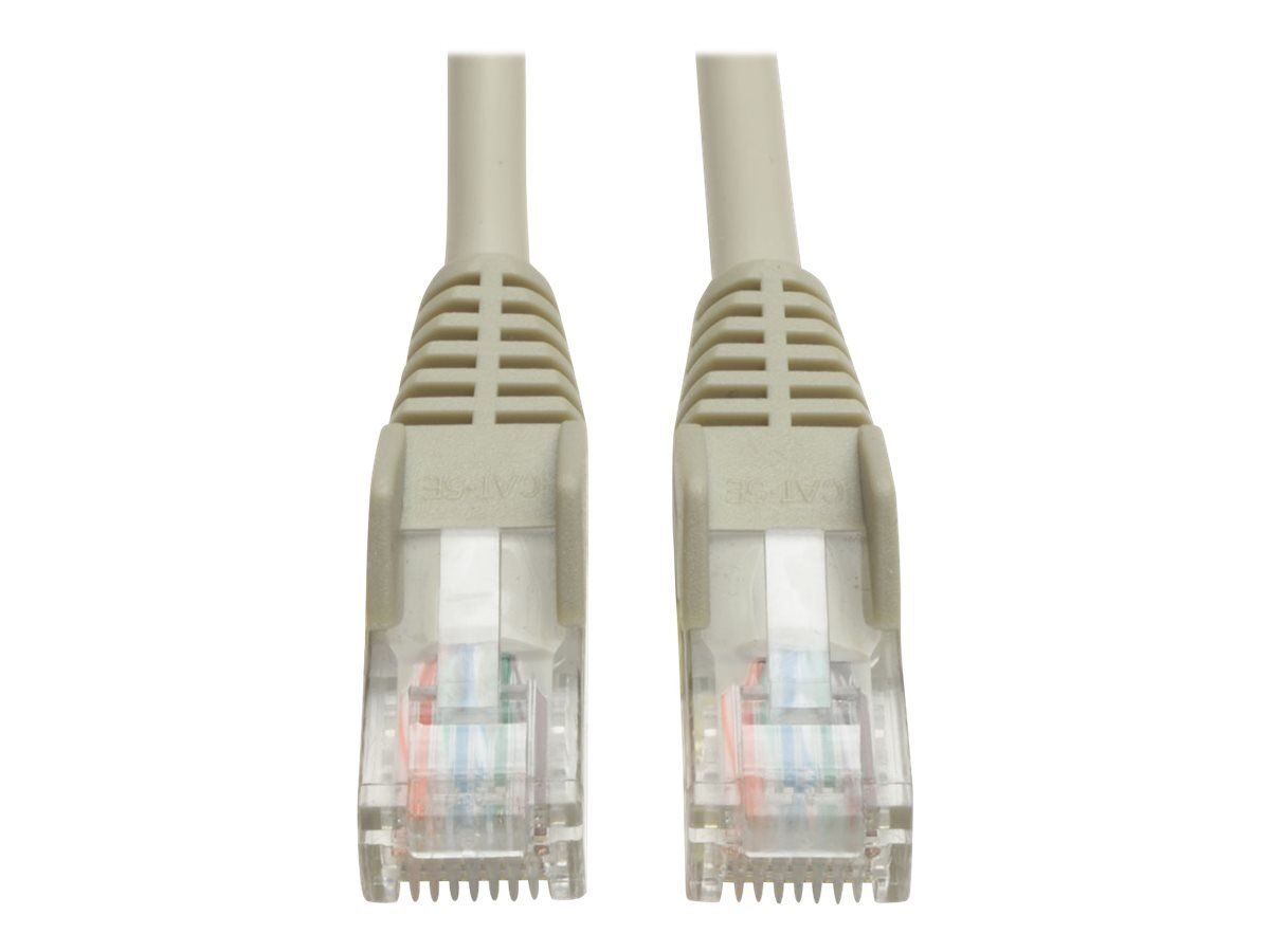 Tripp Lite Cat5e 350MHz Snagless Patch Cable 100ft - Gray RJ45 Ethernet Cable for Fast Networking