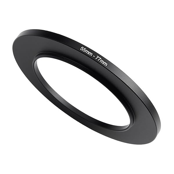 55mm to 77mm Step-Up Ring Filter Adapter for UV, ND, CPL - Metal Filter Adapter for All Brands