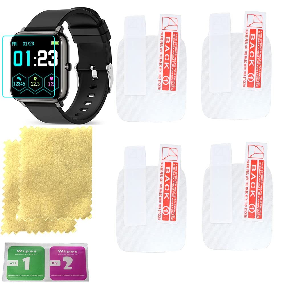 Octelect High-Resolution Screen Protector for Kalinco Smart Watch - 4PCS Transparent Pack