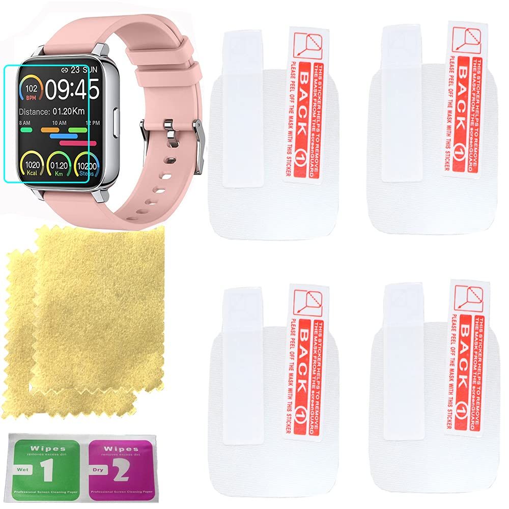 "Octelect 1.69" Smart Watch Screen Protector - 4PCS Pack for Choosice Smart Watch"