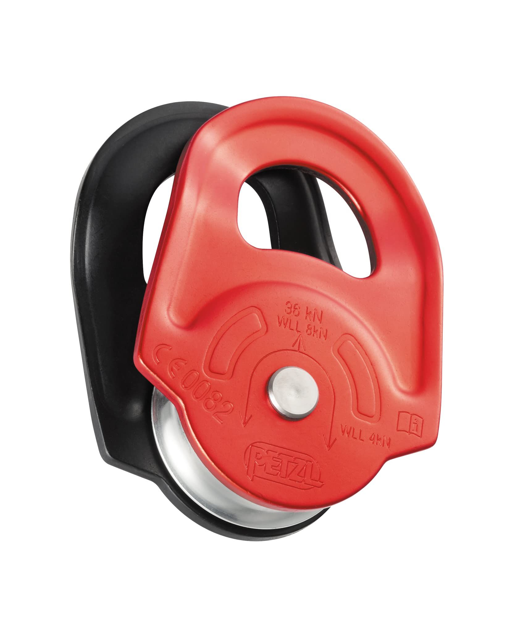 High-Strength Petzl Rescue Pulley with Swinging Side Plates for Efficient Rigging