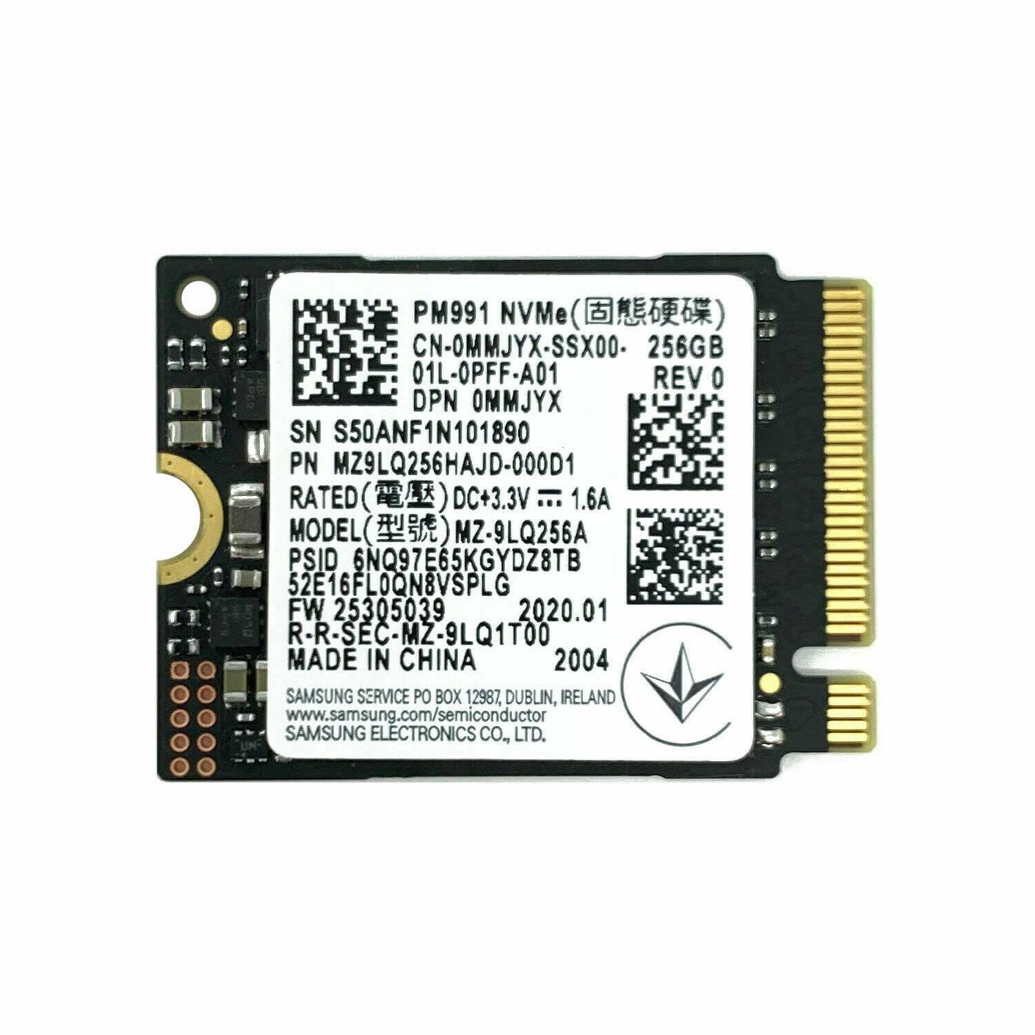 Buy Samsung 256GB PCIe NVMe 2230 SSD (PM991) - Fast OEM Storage Upgrade