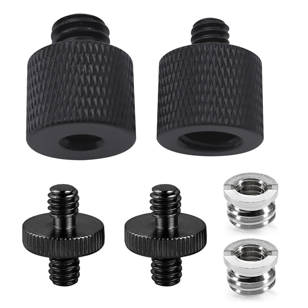 "Threaded Tripod Screw Adapter 1/4" to 3/8" - Camera Cage, Light Stand & Monopod Converter"