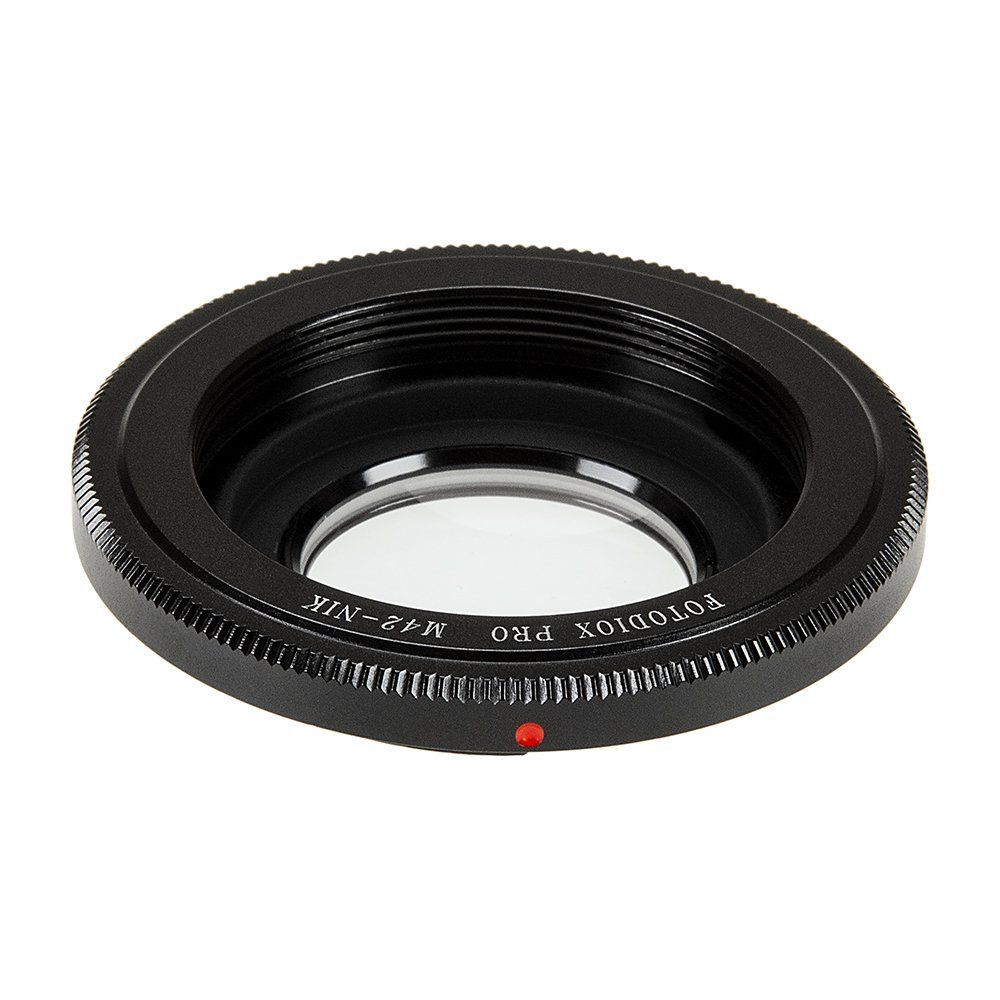Fotodiox Pro M42 Lens Mount Adapter for Nikon F-Mount Cameras - Compatible with Type 1 & 2 Lenses