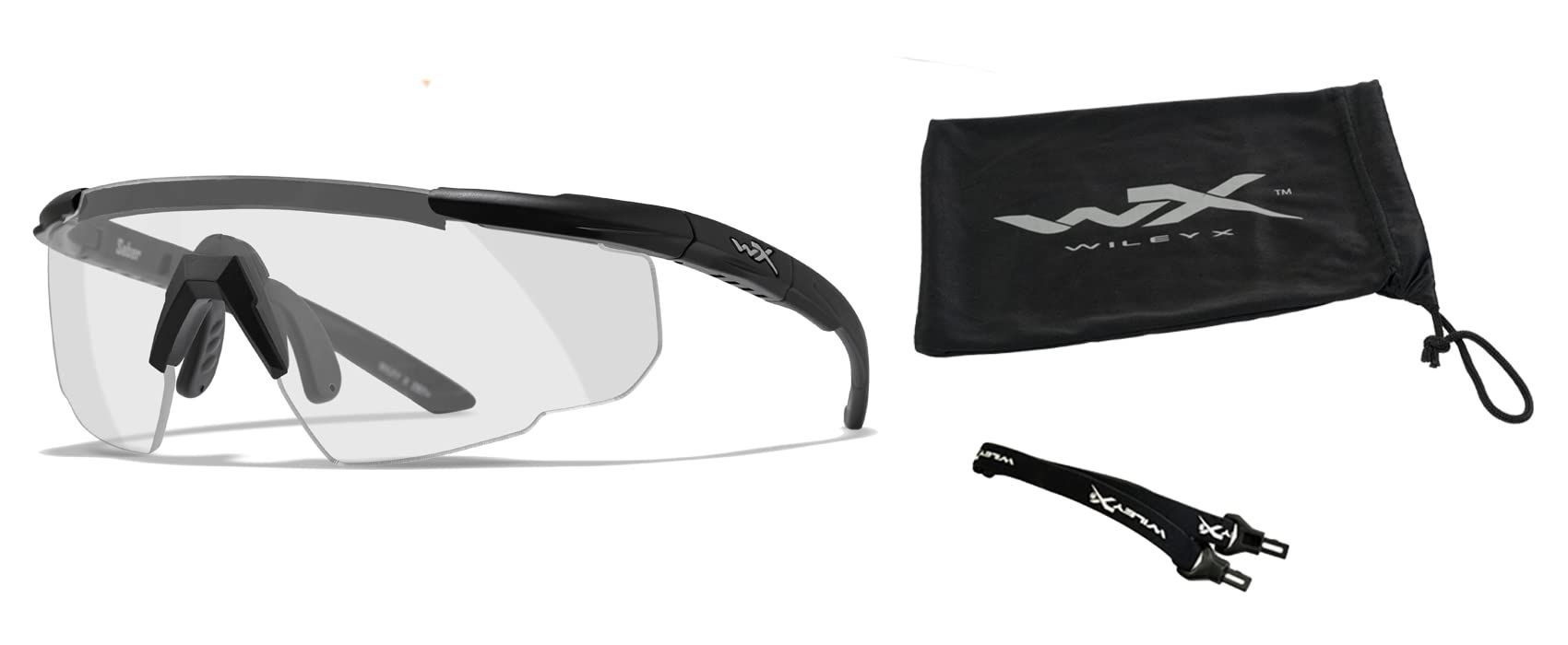Buy Wiley X Saber Advanced Shooting Glasses - ANSI Z87.1+ Safety Sunglasses for Ultimate UV Protection in Hunting & Shooting