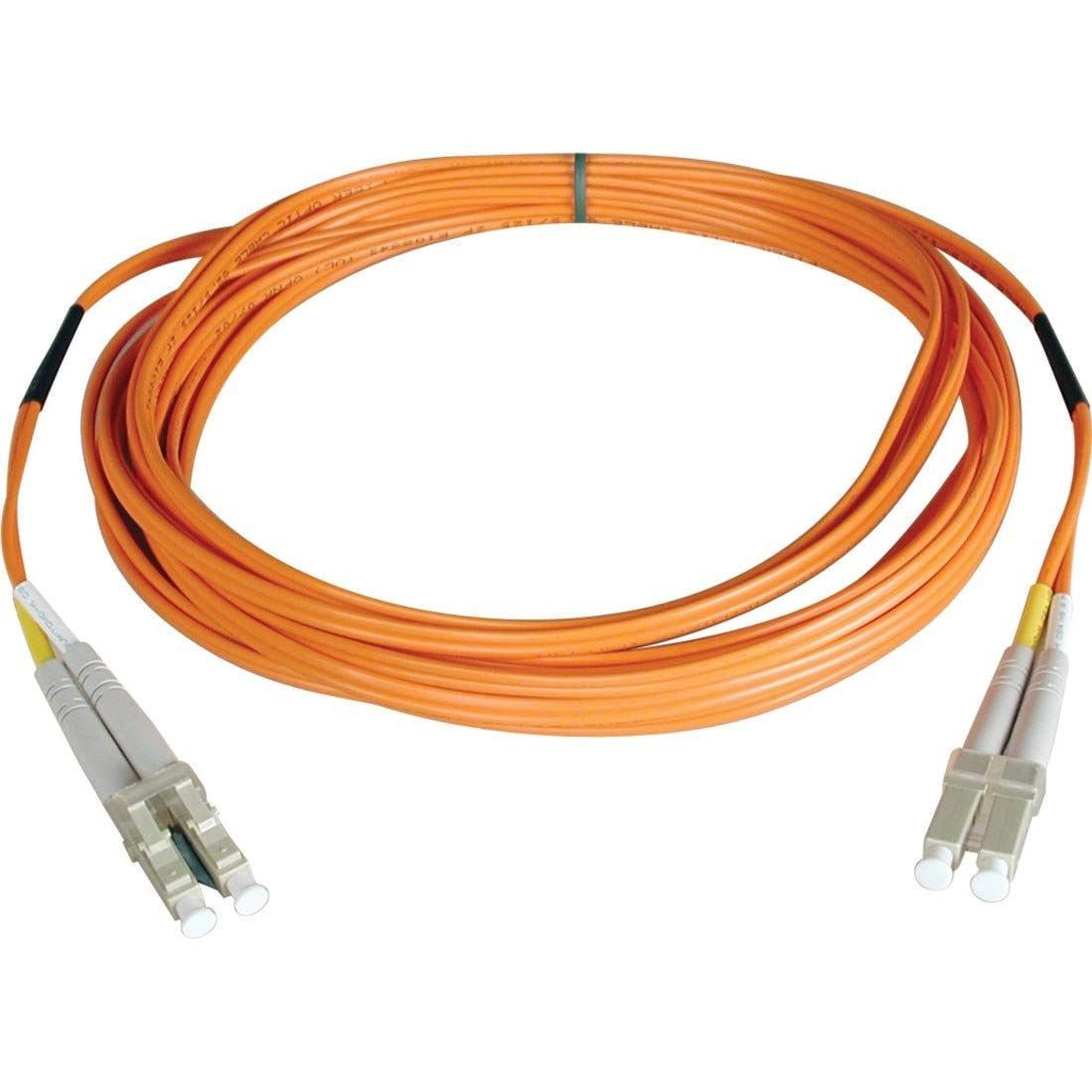 Tripp Lite 15M Duplex Multimode Fiber Patch Cable LC/LC 62.5/125 - High-Quality Orange Cable for Fast Connectivity